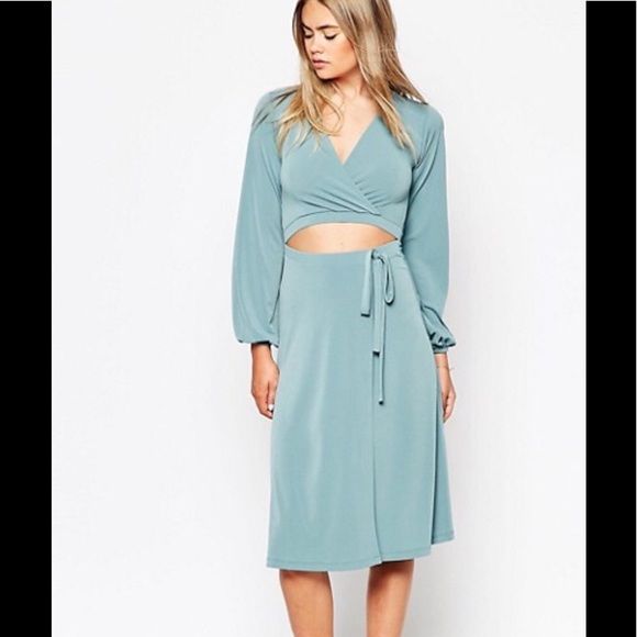ASOS Dresses & Skirts - ASOS Wrap Dress with Cut Out Waist